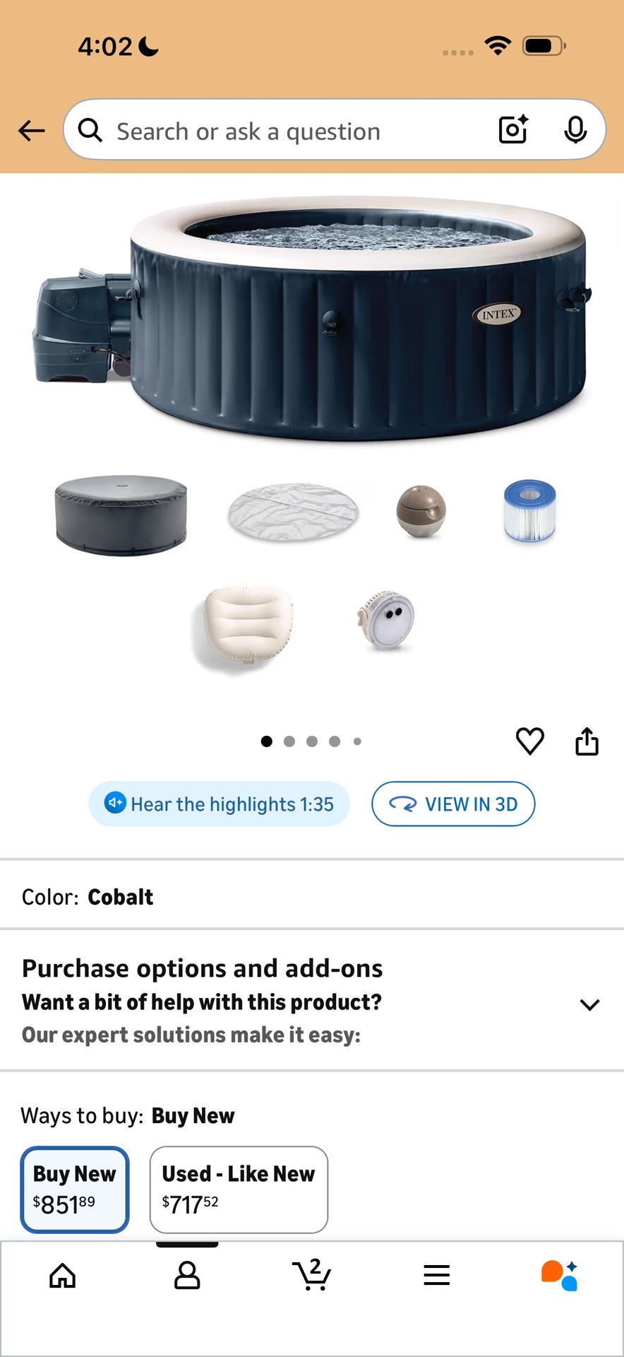 6 Person Inflatable Hot Tub