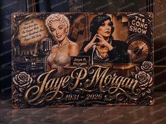 Jaye P. Morgan Decorative Metal Tin Sign