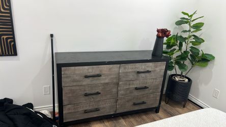 Bed , frame and Draw cabinet