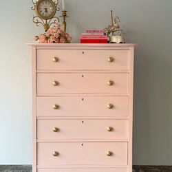 Pink Chest of Drawers 