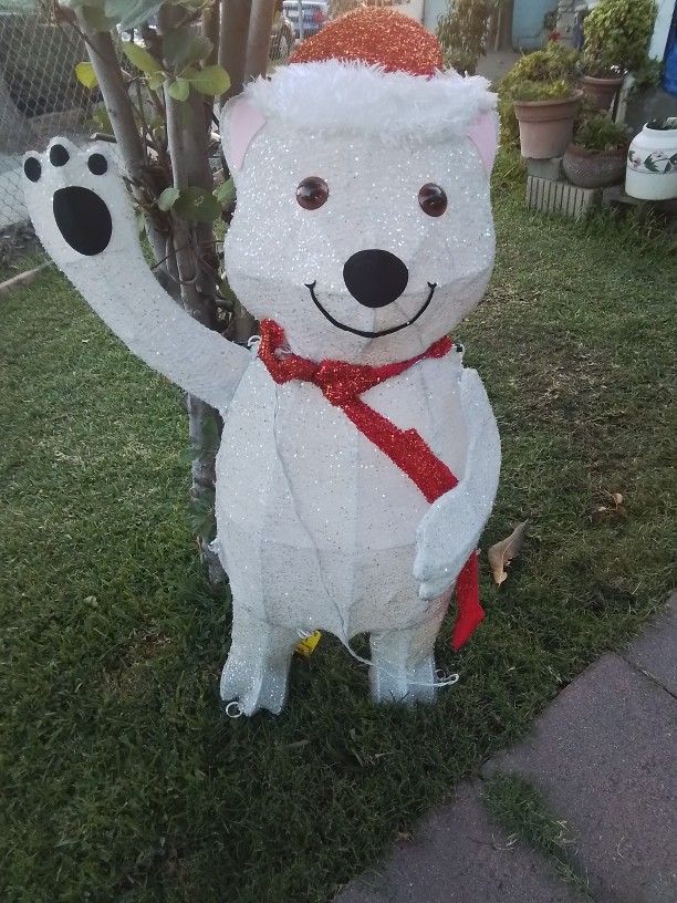 Christmas LED Waving Bear 