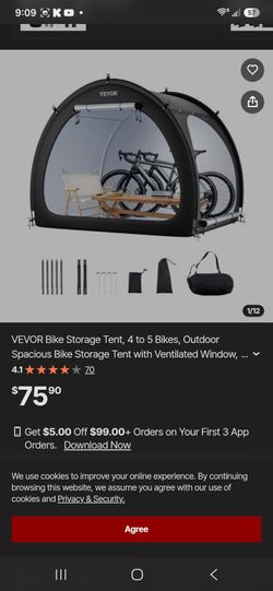 VEVOR Outdoor Bike Storage Tent