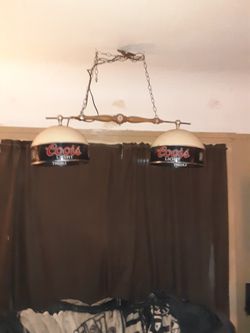 Vintage Coors Light Pool Table Light