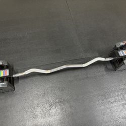 PowerBlock Pro EZ Curl Barbell