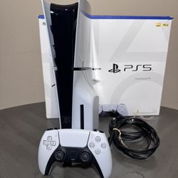 PS5 Slim Disc Edition W/ Controller & Box 