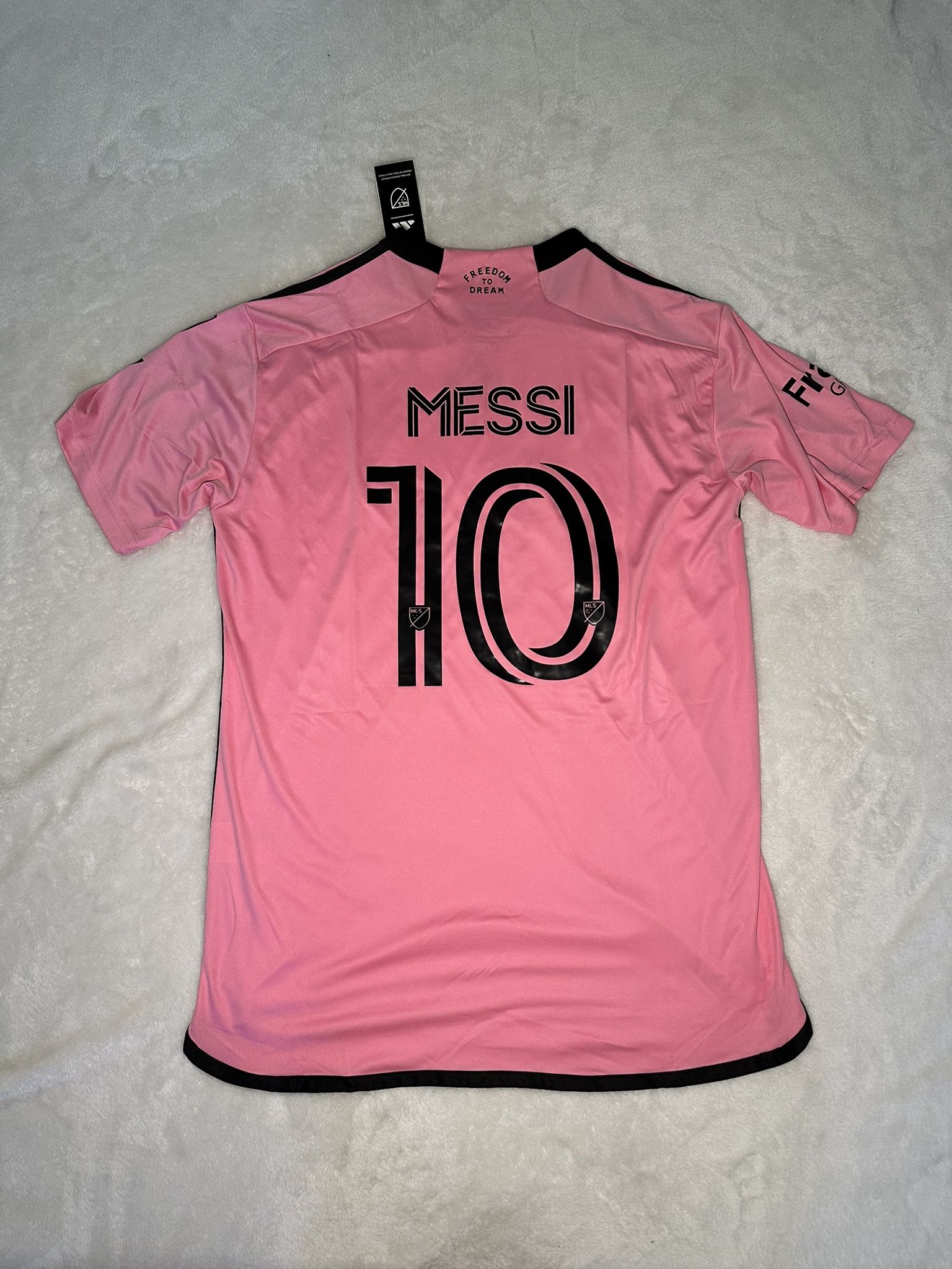Large Lionel Messi Pink Soccer Jersey Inter Miami #10