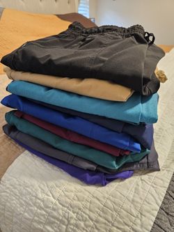 CYBER WEEK DEAL!!!Colorful Elastic Waist Scrub Pants