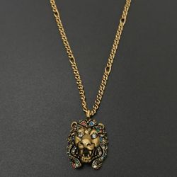 Gucci Vintage Lion Necklace