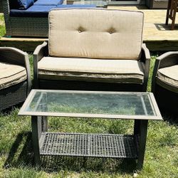 Outdoor Patio Furniture Set with Cushions and Covers