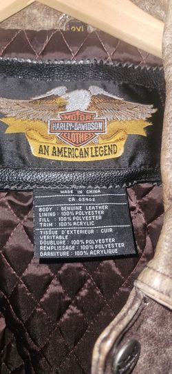 Mens 3XL Harley Genuine Leather Jacket