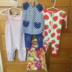 Carters 12M Girl Outfit Bundle--4 outfit