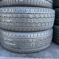 Pair Of 2 Used General Grabber HTS 255/70/R17