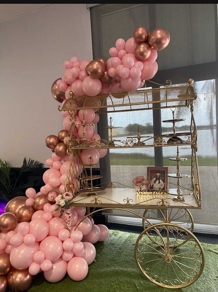 Large Metal Candy Cart