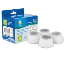 PetSafe Drinkwell Replacement Carbon Filters, Dog and Cat Ceramic Water Fountain Filters, 4-Pack