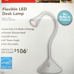 Sunbeam LED white desk lamp - NIB