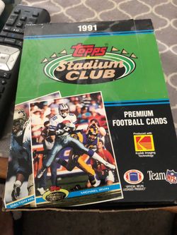 1991 Stadium club football unopen wax packs