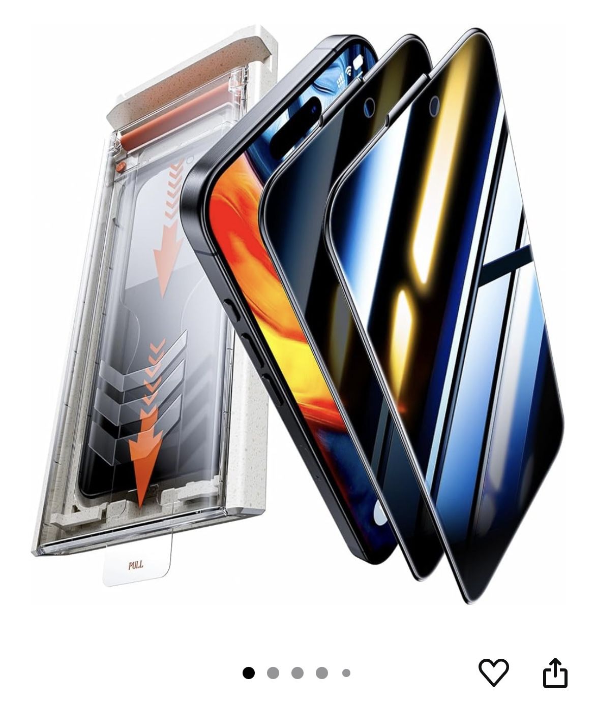 iPhone 16 Pro Max Screen Protector Kit 2 Pack Per Box