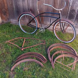 Vintage Bicycle And Parts 