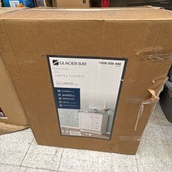 Bannister 31 in. Single Sink White Bath Vanity with Granite-Look Colorpoint White Cultured Marble Top (Assembled)