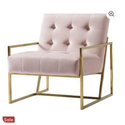 Light Pink Accent Chair