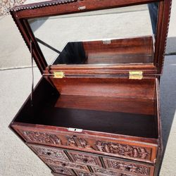 jewelry box - Novica
carved wood
Peru
16x9x16H"
no key
$40