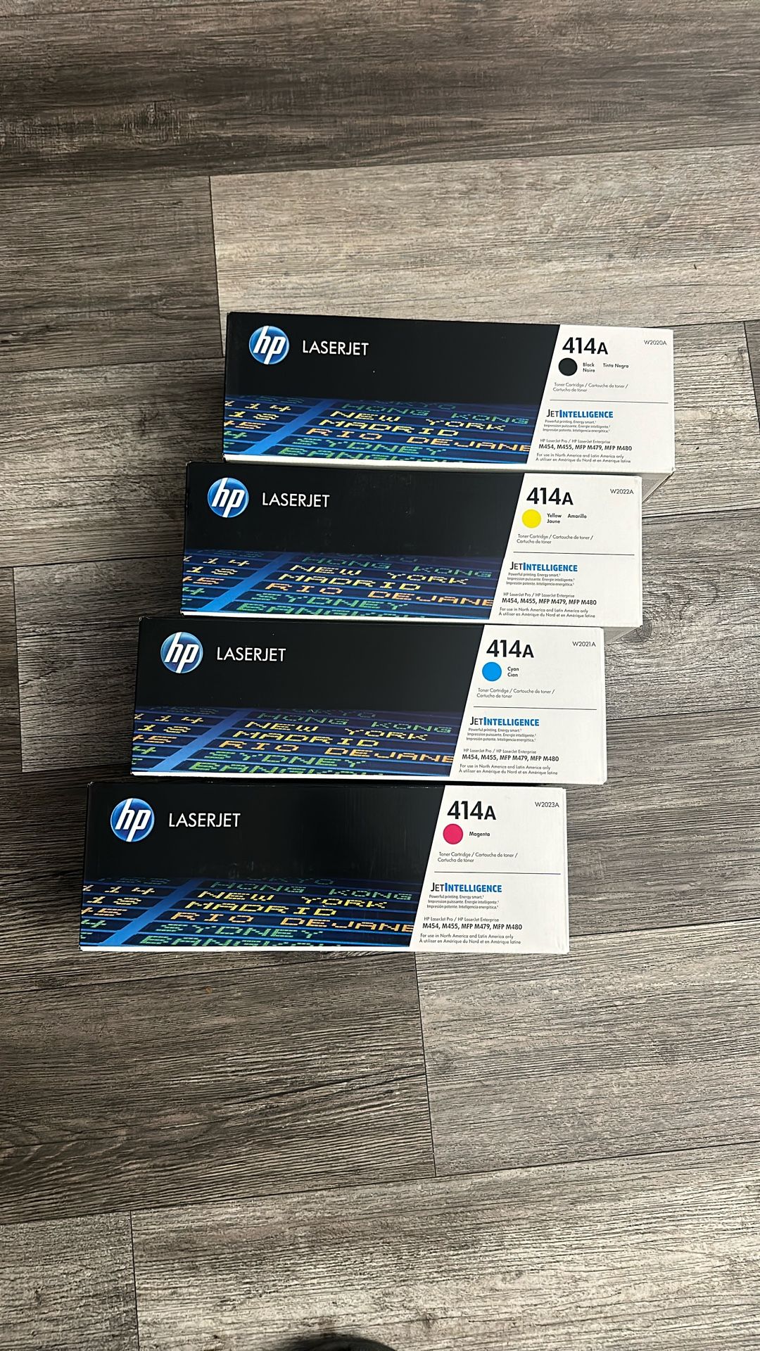 HP Laser Jet Toner Cartridge 414A Black, Yellow, Cyan, Magenta