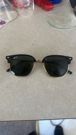 Rayban clubmasters black on gold