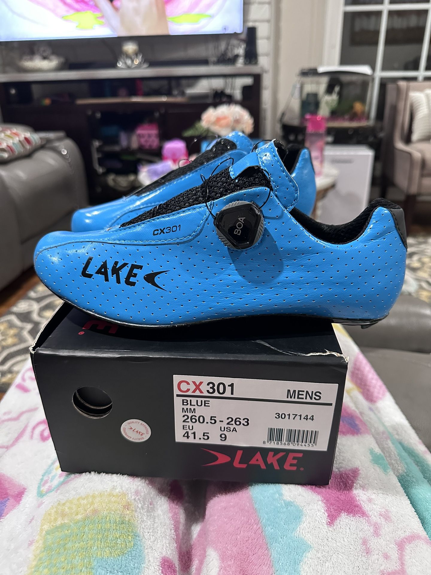 Lake CX 301 Road Bike Carbon Shoes, 41.5EU/9US