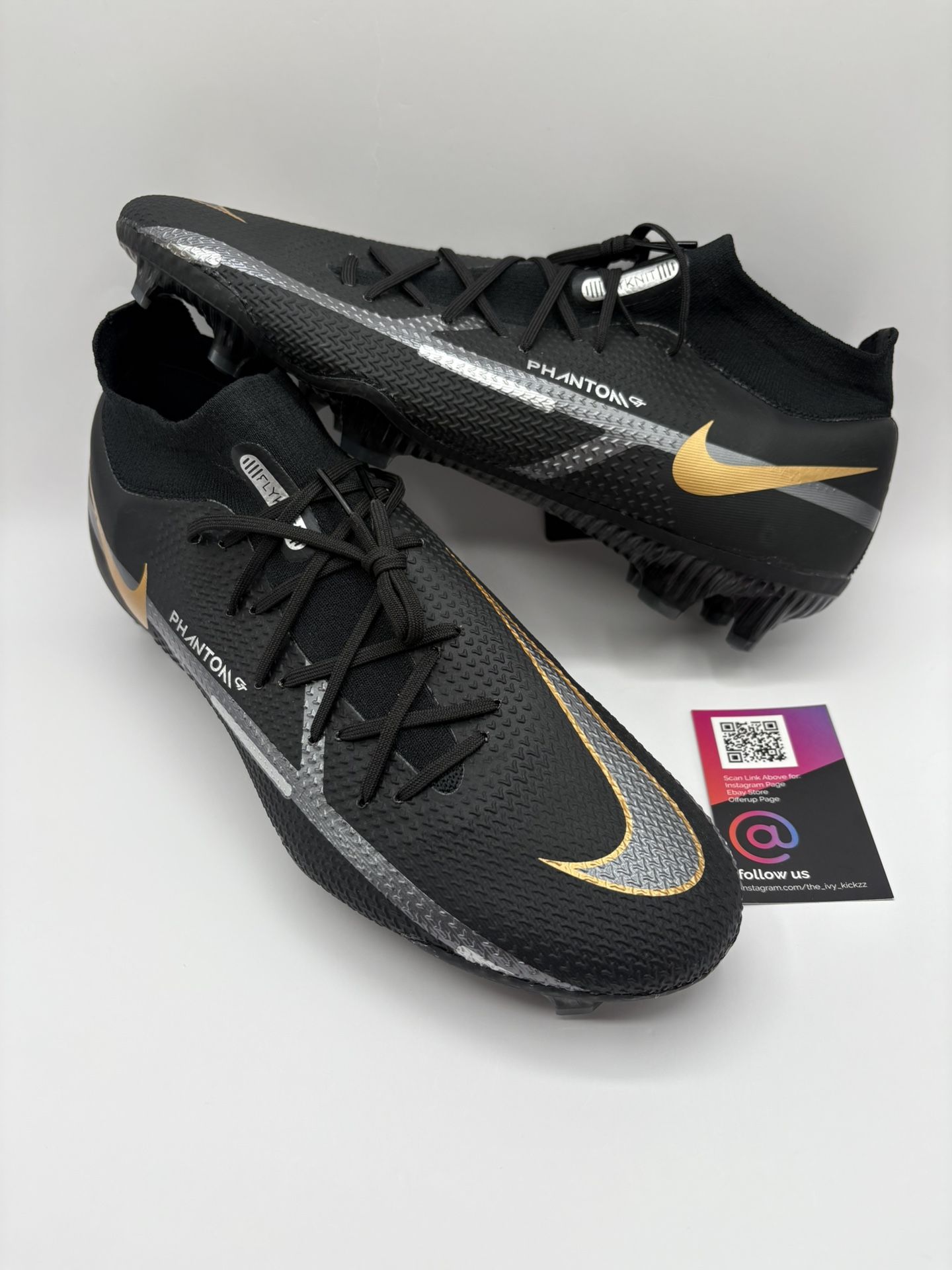 MSRP $150 New Nike Phantom GT2 Pro Dynamic Fit Black Soccer Cleats
