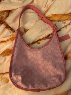 Coach Ergo Shoulder Bag in Signature Jacquard Pink