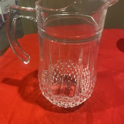 Vintage Long Champ Crystal D’Arques glass picture handle France Crystal hold 50.5 ounce