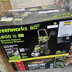  Store Greenworks Hybrid 6OV 1800 PSI at 1.2 GPM Electric Cold Water Pressure Washer