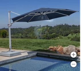 Sunvilla 13' Commercial Round Misting Cantilever Umbrella. Brand New. In Box. 
