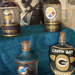 Hand painted bottles