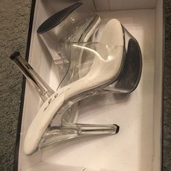 Clear Stiletto heels brand new size 8 $25