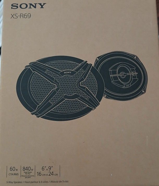 Sony XS-R69 6x9 3way Speaker
