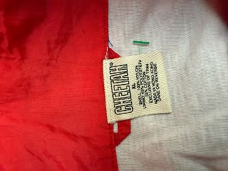 Vintage Cheetah Windbreaker Jacket Men's XL Colorblock Bomber Retro 90's Sports