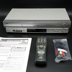 JVC VCR with Remote and Cable. Works fine.