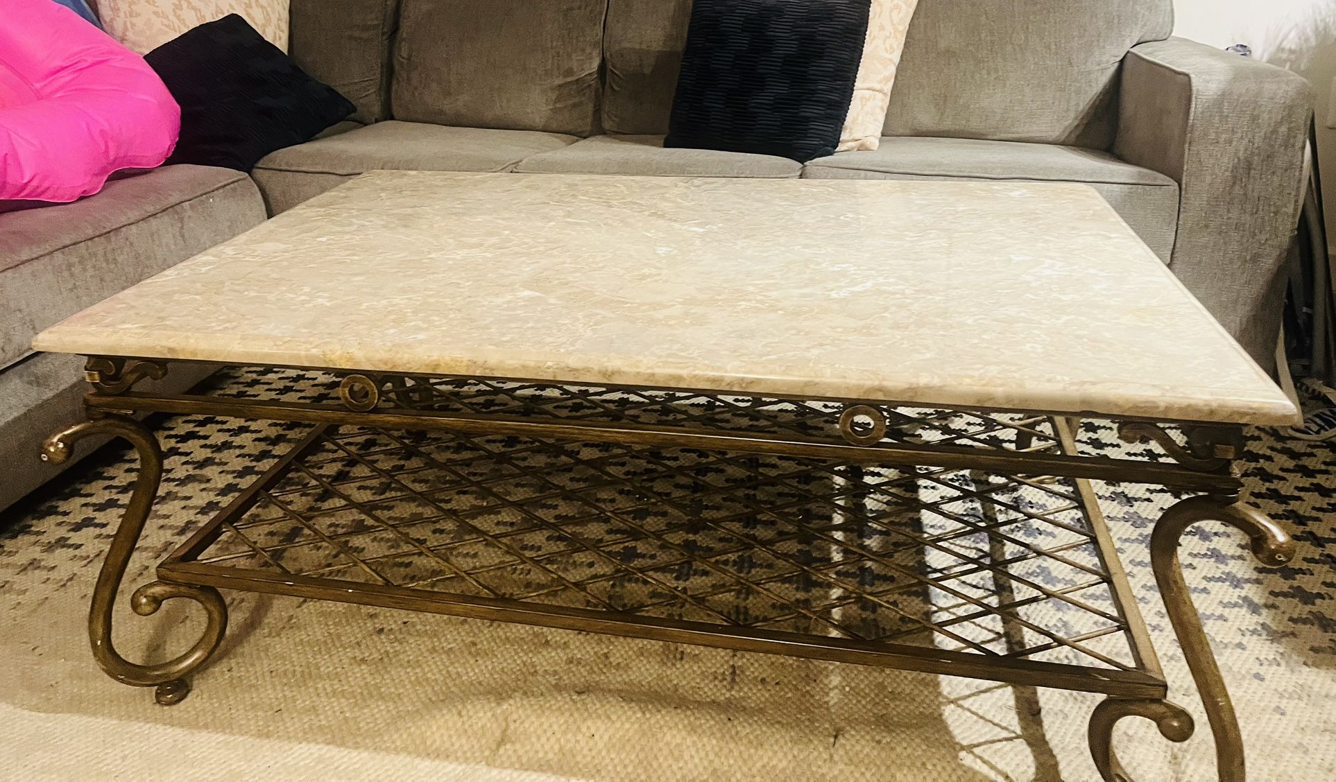 Marble Top Coffee Table