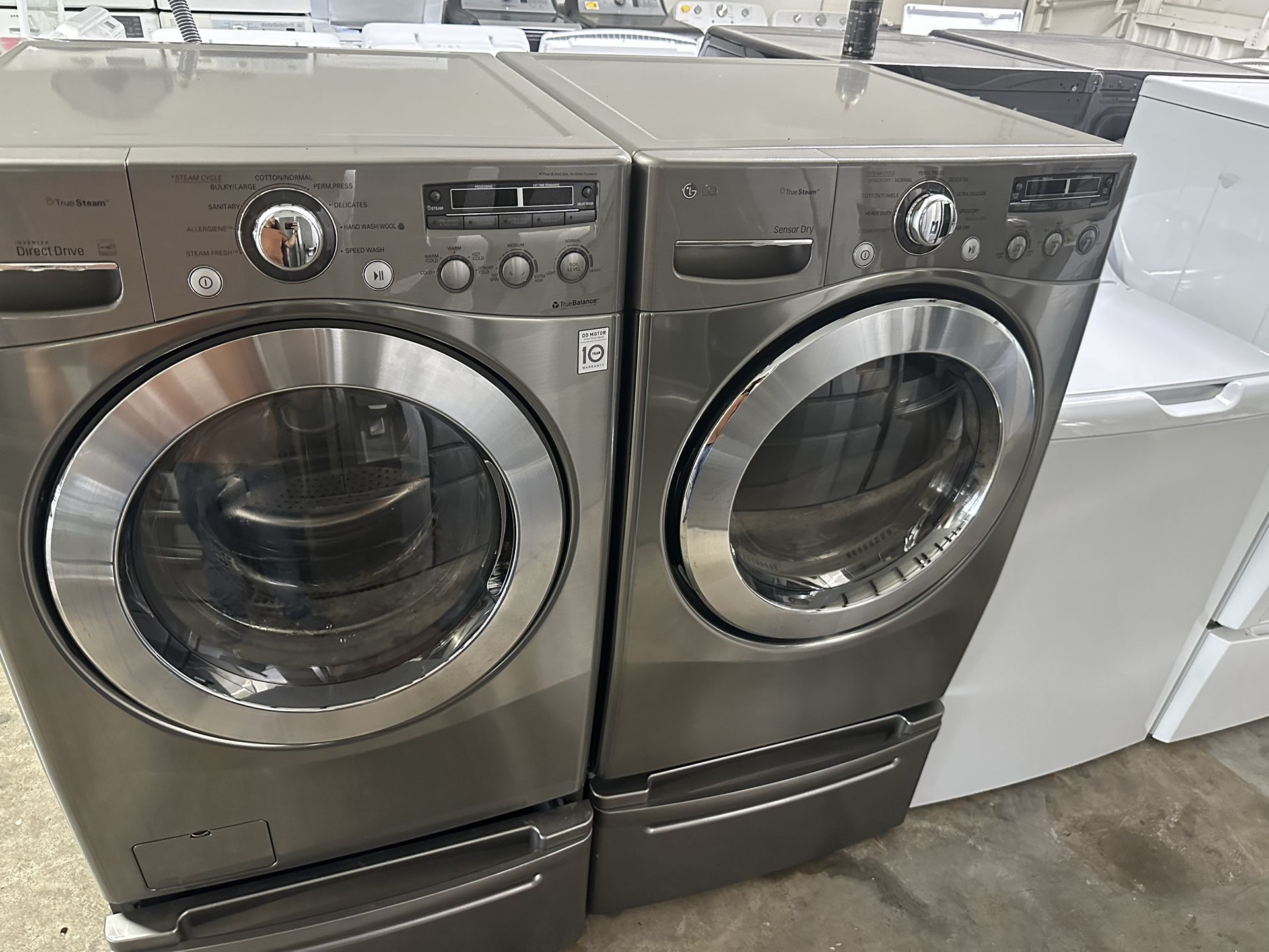 🌆💯LG Washer And Dryer Electric Steam Nice Set🌆💯