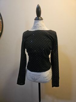 Long sleeve sparkly top