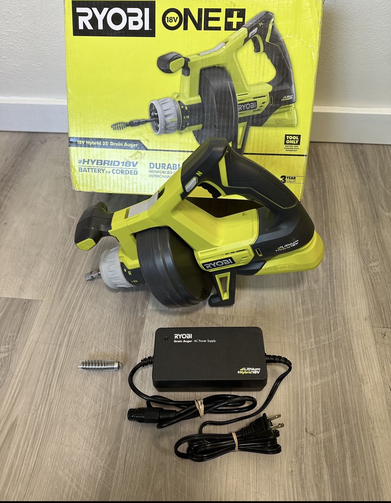 RYOBI ONE+ 18V Hybrid Drain Auger (Tool Only)