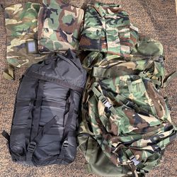 CFP 90 Ranger Rucksack With Patrol Pack And Three Piece Sleep System 