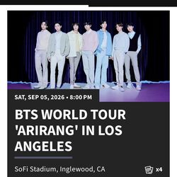 BTS @ SOFI SATURDAY NIGHT 9/5