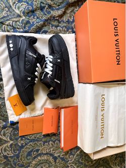 Louis vuitton black/white trainers size 9