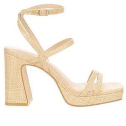 NWOB Limelight Raffia Open Toed Sandals 