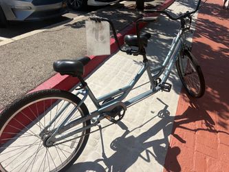 Tandem Cruiser Bicycle Light Blue Sun brickell, fully loaded coaster, brakes with one hand brake excellent condition