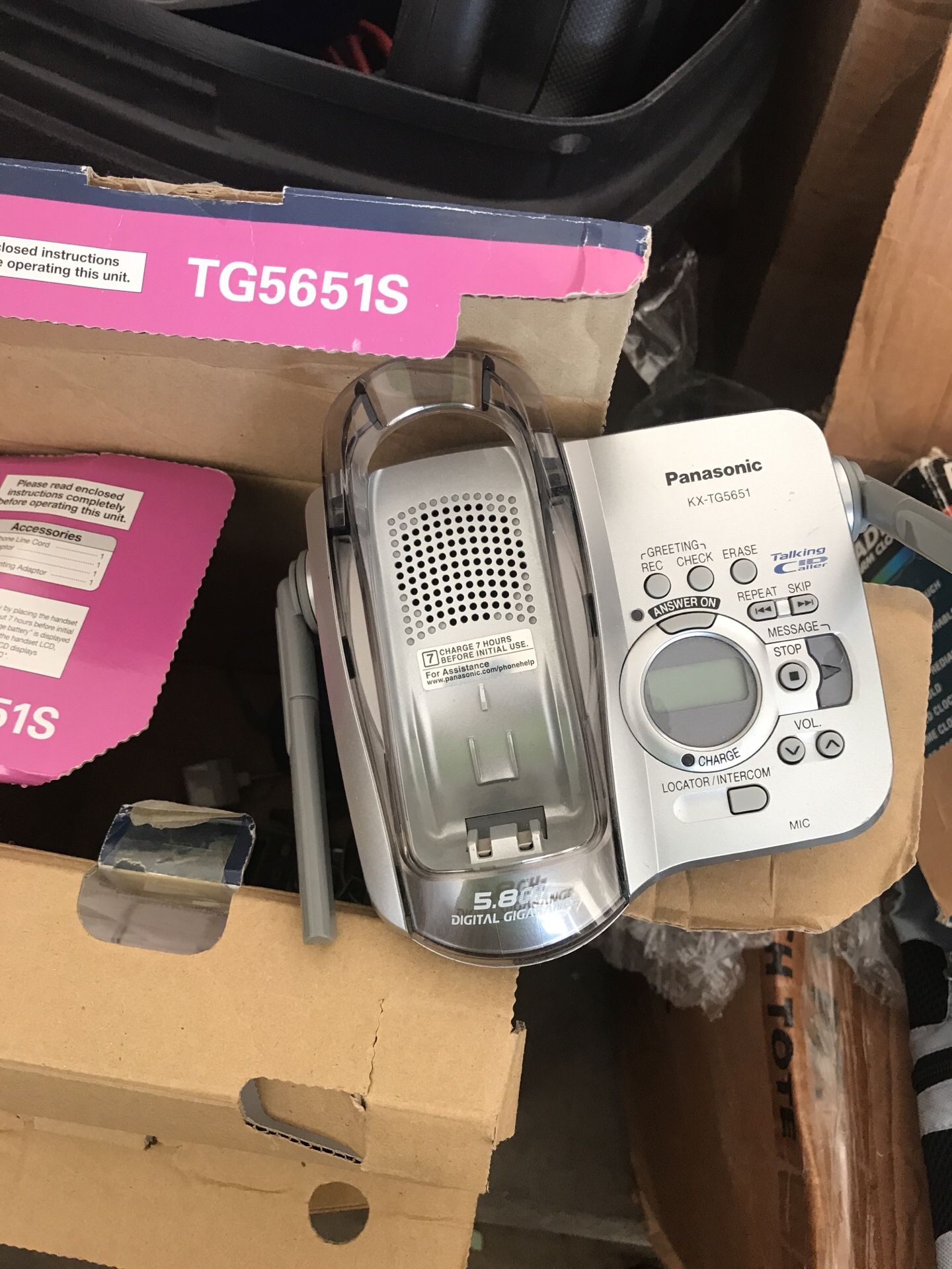 Panasonic 5.8 gig digital cordless answering system