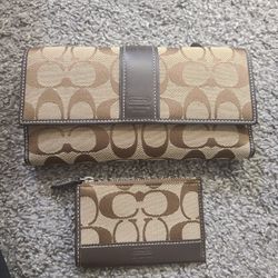 Coach Wallet New And Coin Purse 