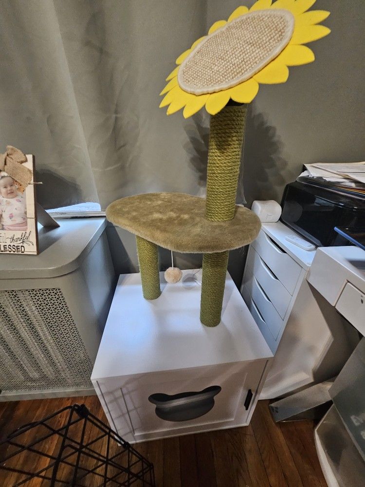 Cat Tree With Litter Box